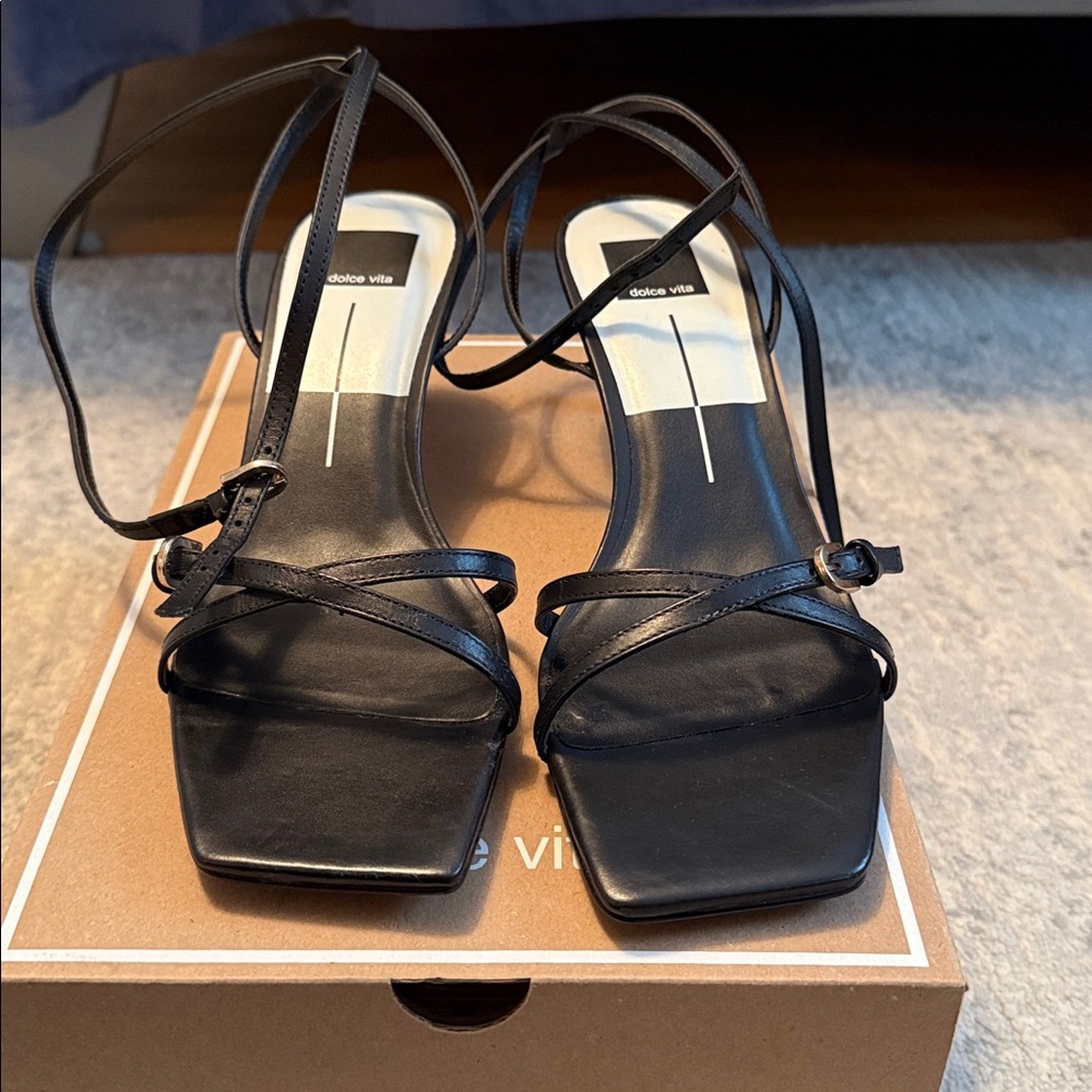 Black Strappy Sandals